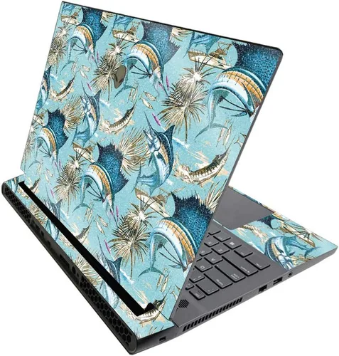 Miniatura 396 de MightySkins - Skin brillante con purpurina para Alienware M17 R3 (2020) y M17 R4 (2021) - Diversión de los años 90 Acabado duradero con purpurina