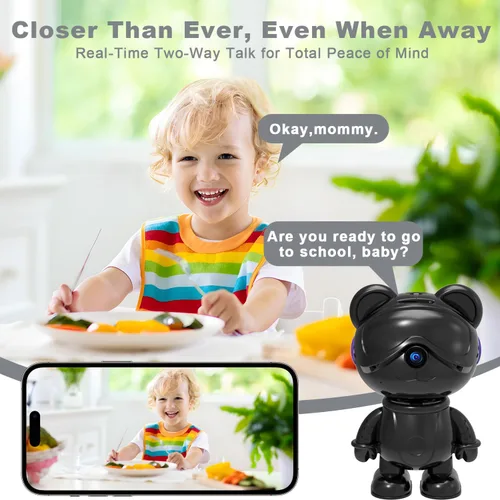 Miniatura 4 de Cámara de seguridad interior 3K 5MP para el hogar - Lindo monitor de bebé y cámara para mascotas, WiFi 2.4/5G, detección de humanos y mascotas