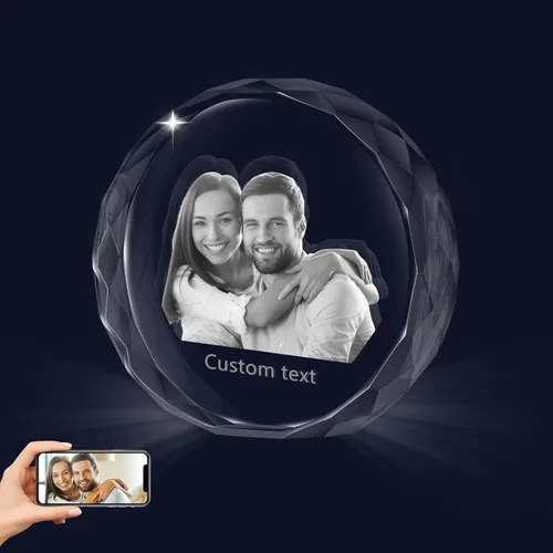 Miniatura 9 de Foto de cristal 3D, regalo personalizado para mujeres, hombres, mamá, papá, pareja, imagen personalizada en marcos de fotos de cristal, regalo