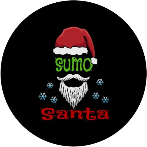 Miniatura 3 de Sumo Instructors - Disfraz de Navidad perezoso / Sumo Santa PopSockets intercambiable PopGrip