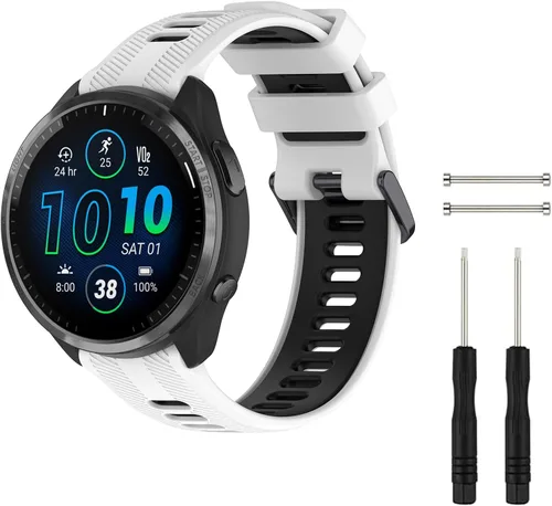 Miniatura 8 de Correa de reloj compatible con Garmin Forerunner 945/Forerunner 935, silicona suave deportiva Garmin 935/Fenix 5/Fenix 5 Plus, repuesto para Garmin