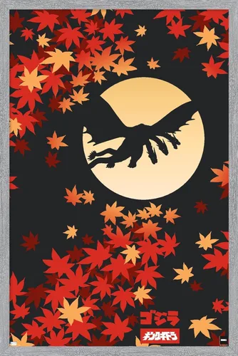 Miniatura 10 de Trends International Godzilla - Póster de pared de silueta, 34 pulgadas de largo x 22.4 W, versión premium sin marco
