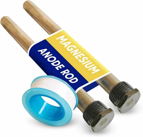 Varilla de ánodo para calentador de agua caliente – magnesio 9.25 pulgadas de longitud ¾ pulgadas NPT – 2 unidades