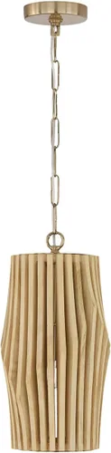 Miniatura 7 de Capital Lighting 344613WK Archer - Lámpara de techo colgante moderna de madera de mango hecha a mano, 1 luz de 100 vatios, 17 pulgadas de alto x 9