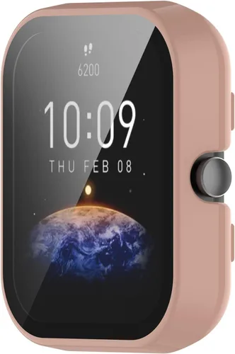 Miniatura 8 de Funda de reloj compatible con Amazfit Bip 3/Bip 3 Pro, impermeable, ultrafina, duradera, funda protectora con vidrio templado para Amazfit Bip 3/Bip