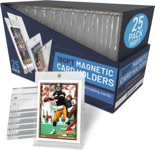 Miniatura 16 de Estuche soporte magnético premium de 35PT - 360PT para tarjetas Soporte magnético para cartas de intercambio, deportes profesionales, fútbol