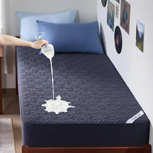 Miniatura 10 de BEDLORE Protector de colchón impermeable, protector de colchón de tamaño individual con bolsillo profundo de 6 a 15 pulgadas de profundidad, suave