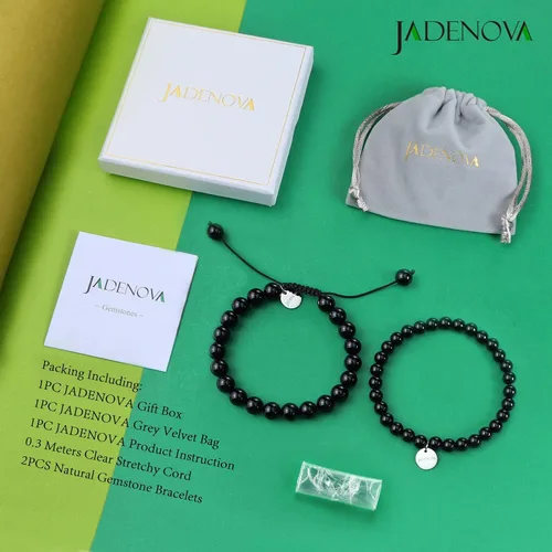 Miniatura 7 de JADENOVA - Brazalete de piedras de yoga para parejas