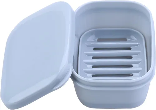 Miniatura 12 de 4 recipientes de jabón de viaje, caja de jabón portátil, funda de jabón a prueba de fugas, soporte de barra de jabón de plástico, camping, baño