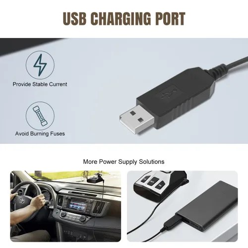 Miniatura 3 de Lenink Cable de alimentación compatible con Cobra RAD 480i/350/380/450, cable de repuesto, cargador USB compatible con la mayoría de detectores