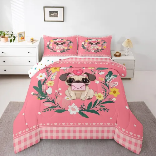 Miniatura 8 de Erosebridal Juego de ropa de cama de elefante de dibujos animados, edredón de animales de la selva, edredón de plumón para niña de ballet, bonito