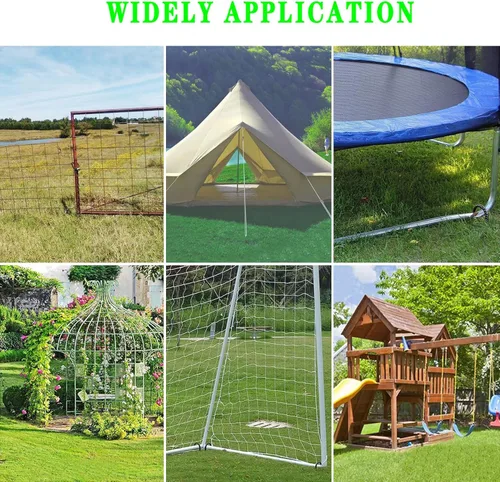 Miniatura 6 de Estacas de viento para cama elástica de 10 pulgadas en forma de U, anclajes de suelo para seguridad de trampolín, juego de columpio, campamento
