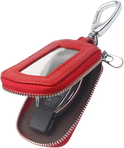 Miniatura 8 de Funda Universal Premium para Llavero de Coche de Cuero Genuino Portador de Llavero Inteligente de Coche para Llavero Remoto