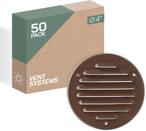 Miniatura 20 de Vent Systems - Cubierta de rejilla de ventilación de aire de alero rectangular de metal negro de 3 x 10 pulgadas (interior), deflector