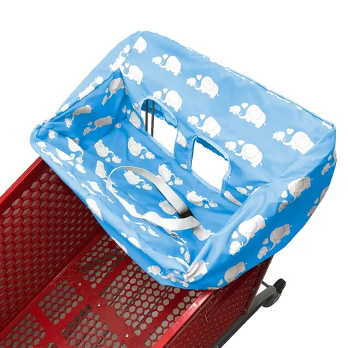 Miniatura 9 de Funda portátil para carrito de compras, fundas para silla alta y carrito de comestibles para bebés, niños, bebés y niños pequeños, bolsa de Gris