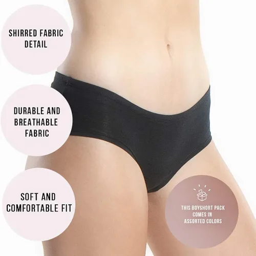 Miniatura 5 de Emprella Paquete de 5 u 8 pantalones cortos para mujer, ropa interior de algodón suave para mujer
