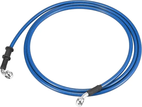 Miniatura 13 de Motoforti Universal 40 cm 15.75" Manguera de Aceite para Freno y Embrague de Motocicleta, Tubo de Línea Hidráulica Reforzada, Acero Inoxidable Negro