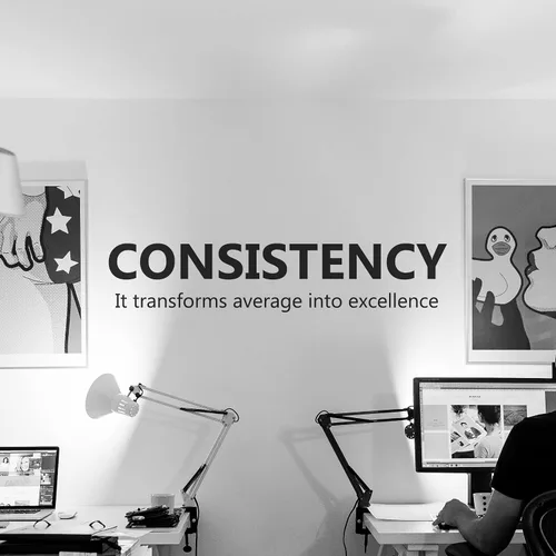 Miniatura 9 de Calcomanía motivacional e inspiradora para pared de oficina, citas de vinilo para negocios, trabajo en equipo, palabras y decir decoración positiva