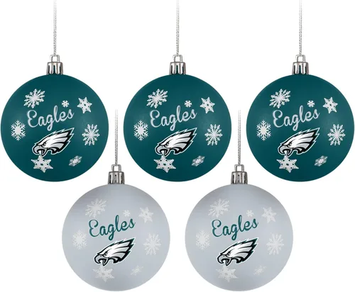 Miniatura 5 de FOCO Dallas Cowboys NFL 5 Pack Shatterproof Ball Ornament Set