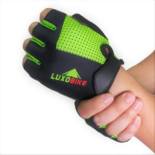 Miniatura 8 de LuxoBike - Guantes de ciclismo, guantes de bicicleta de montaña, guantes de bicicleta Antideslizante, absorción de golpes, acolchado, transpirable
