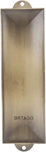 Miniatura 3 de BRTAGG Funda para mezuzah con cinta de doble cara, 5.5 pulgadas de alto, escritura española y hebrea, bronce, cubierta de mezuzá fácil de despegar
