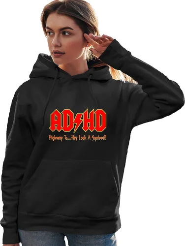 Miniatura 3 de Go All Out Sudadera con capucha para hombre y mujer con texto en inglés "Highway To Hey Look A Squirrel