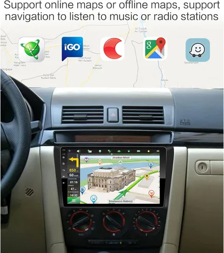 Miniatura 6 de 9 pulgadas Android 9.0 IPS pantalla coche estéreo radio navegación GPS para Isuzu DMAX 2007-2011 unidad principal Bluetooth reproductor multimedia