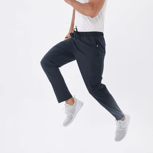 Miniatura 21 de Rapoo Pantalones ligeros para hombre con bolsillos con cremallera, secado rápido, pantalones deportivos de viaje para entrenamiento