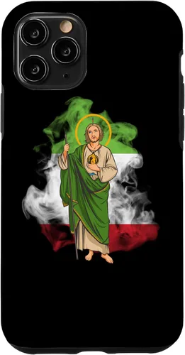 Miniatura 28 de Funda para iPhone 14 San Judas Tadeo con Bandera de México
