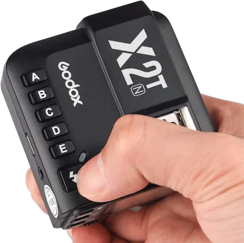 Miniatura 4 de Godox Disparador de flash inalámbrico X2T-N 2.4G compatible con cámara Nikon i-TTL HSS1/8000s HSS, con 5 botones de grupo, conexión Bluetooth