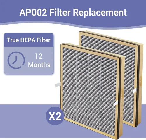 Miniatura 3 de Filtro de repuesto HEPA compatible con purificador de aire TaoTronics TT-AP002 y para purificadores de aire VAVA VA-EE008, filtro HEPA verdadero