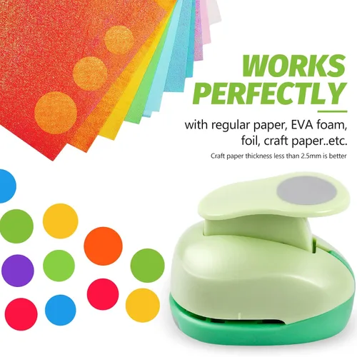 Miniatura 5 de UCEC Perforadora circular, perforadora circular de 1.25 pulgadas, perforadora de papel, perforadora de papel hecha a mano para manualidades, Círculo
