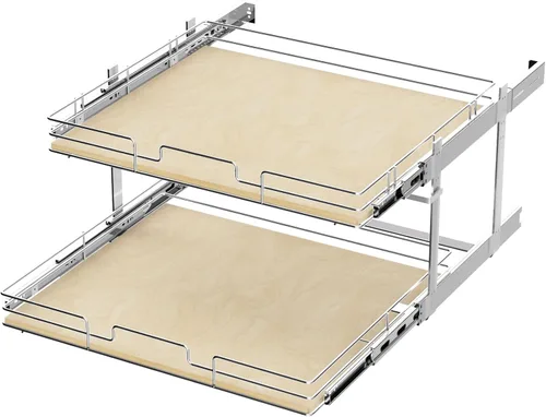 Miniatura 7 de ROOMTEC Organizador de armario extraíble de 20 pulgadas de ancho x 21 pulgadas de profundidad, organizador de armario de cocina y almacenamiento