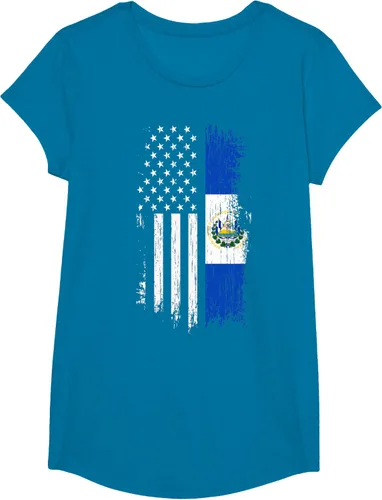 Miniatura 50 de Camiseta de la bandera de Estados Unidos salvadoreño - Camiseta de El Salvador USA