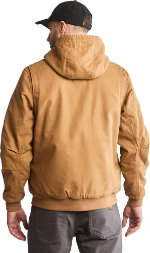 Miniatura 4 de Timberland PRO Chaqueta con capucha de lona con forro Gritman para hombre Marrón