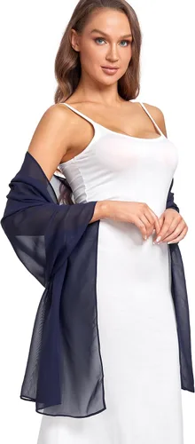 Miniatura 21 de Chales/mantones de gasa suave para vestidos, accesorios de mujer