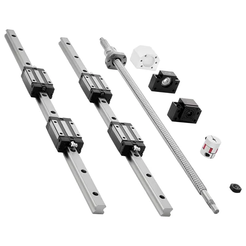 Miniatura 10 de OrangeA - Riel lineal 2 piezas SBR16-78.740 in, 2 rieles de guía lineal y 4 bloques de rodamientos de carro, kit de riel CNC Diapositiva lineal