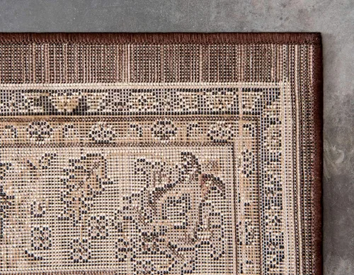 Miniatura 9 de Unique Loom Sialk Hill Collection - Alfombra de área - Washington (2 pies 2 pulgadas x 3 pies 1 pulgada, rectangular, marrón/negro)