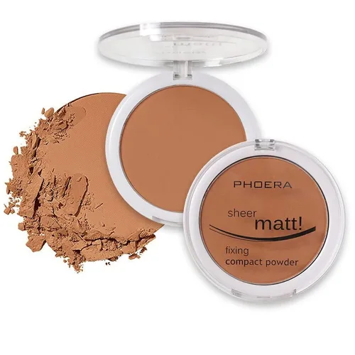 Miniatura 9 de PHOERA - Paquete de 2 polvos faciales mate, aceite de control para iluminar la piel, cubierta de color de piel, maquillaje, ajuste de rostro, base