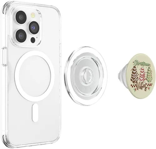 Miniatura 4 de Vintage Christmas Tree Cakes Vibes Retro Feel Trendy PopSockets MagSafe PopGrip for iPhone