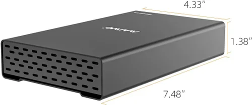 Miniatura 7 de MAIWO Caja de Carcasa Externa para Disco Duro SATA de 2.5 3.5 Pulgadas SSD HDD, USB C 3.1 GEN2 de 10Gbps Lector de Disco Duro con UASP, Capacidad