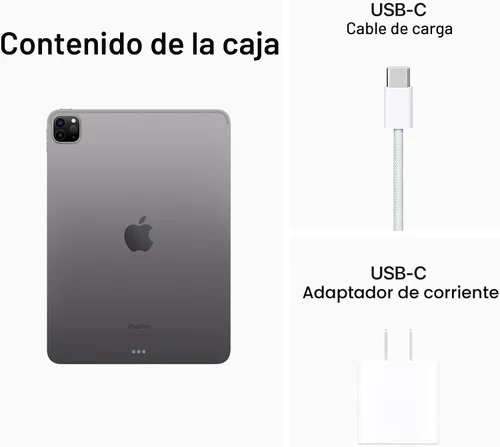 Miniatura 8 de Apple iPad Pro de 11 pulgadas (4ª generación): con chip M2, pantalla Liquid Retina, 128 GB, Wi-Fi 6E, cámaras frontales de 12 MP y traseras de 12 MP