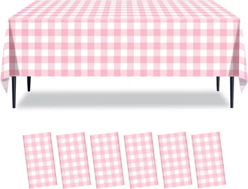Miniatura 12 de Paquete de 2 manteles a cuadros blancos y negros de 54 x 108 pulgadas, desechables, de plástico, con bandera de carreras, impermeable, rectangular
