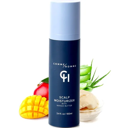 Comme Homme Hidratante calmante para el cuero cabelludo para hombres calvos | Hidrata, suaviza y ralentiza el nuevo crecimiento con aloe,