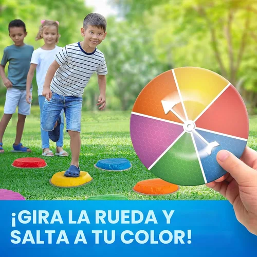 Miniatura 5 de NATIONAL GEOGRAPHIC Piedras de Equilibrio para Niños – 6 Piedras Antideslizantes Duraderas que Fomentan el Equilibrio de los Niños Pequeños