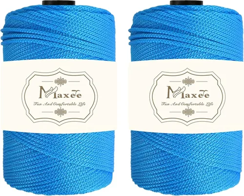 Miniatura 47 de Cordón de macramé premium de poliéster 3 mm × 218 yardas, cordón de macramé 100% polipropileno de 3 mm, ideal para crochet, colgadores de pared, 30