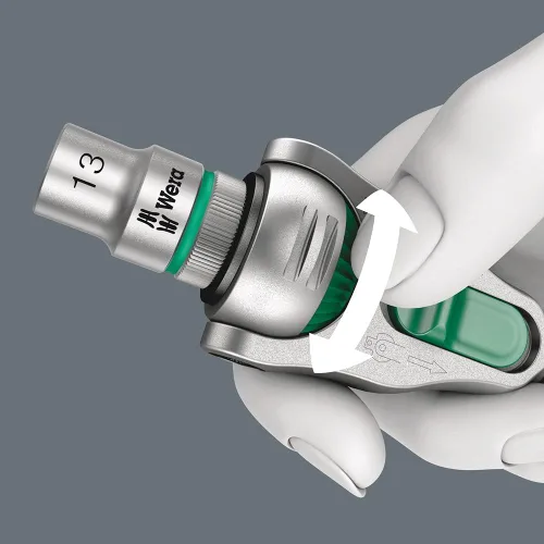 Miniatura 6 de Wera - 5003500001 Zyklop 8000 A Llave de trinquete, 1/4 pulgadas