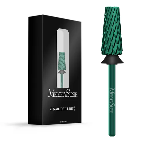 Miniatura 23 de MelodySusie Super Cut Edition Brocas para Uñas 5 en 1, Brocas Multifunción de Carburo de Tungsteno de 3/32'', Adecuadas para Manicura Pedicura