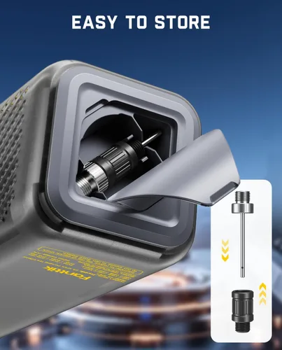 Miniatura 7 de Fanttik X9 APEX - Compresor de aire portátil para neumáticos de automóvil, inflado rápido de 35 segundos, inflador de neumáticos inalámbrico de 150