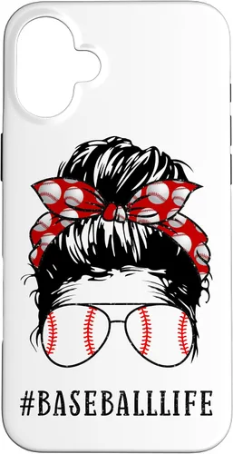Miniatura 23 de Mom Messy Hair Bun Aviators Glasses Baseball Mother Life Case for iPhone 17